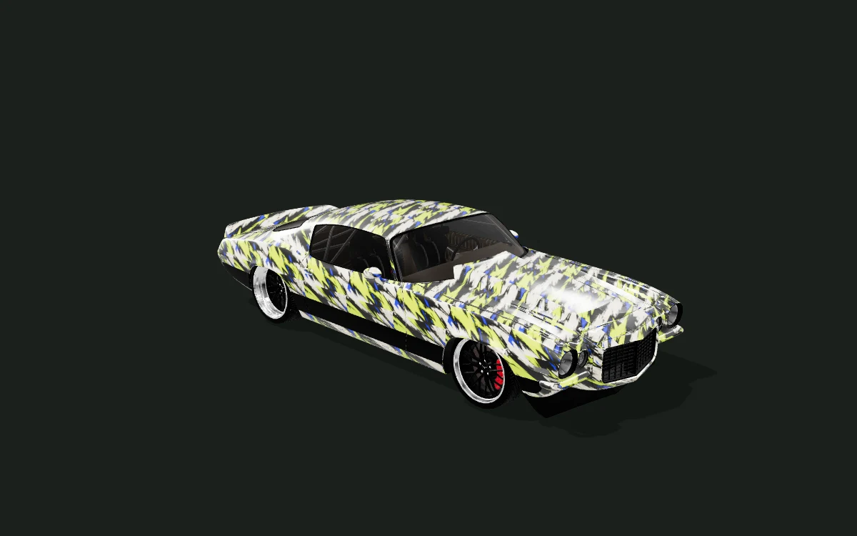 Volt Brush for Chevrolet Camaro — 3D model render — front three-quarter