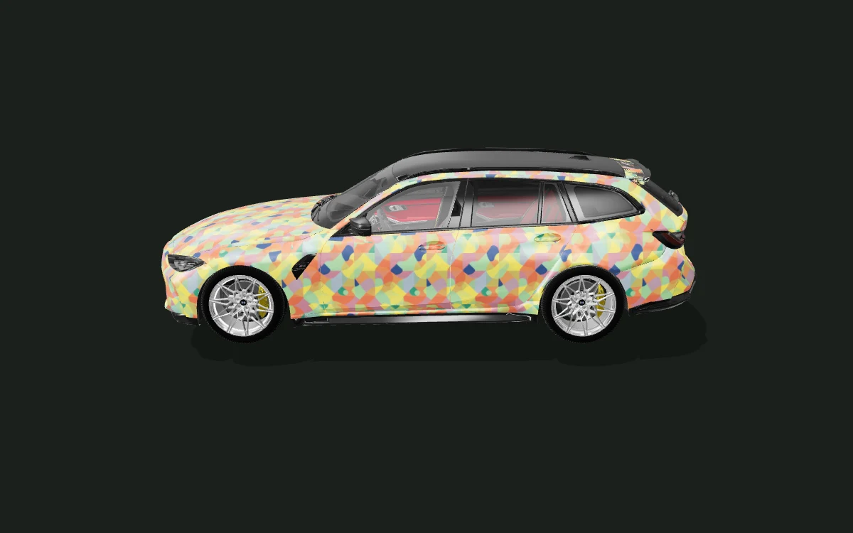 Bauhaus Bloom for BMW M3 Touring — Competition Touring · G81 body study — Side profile