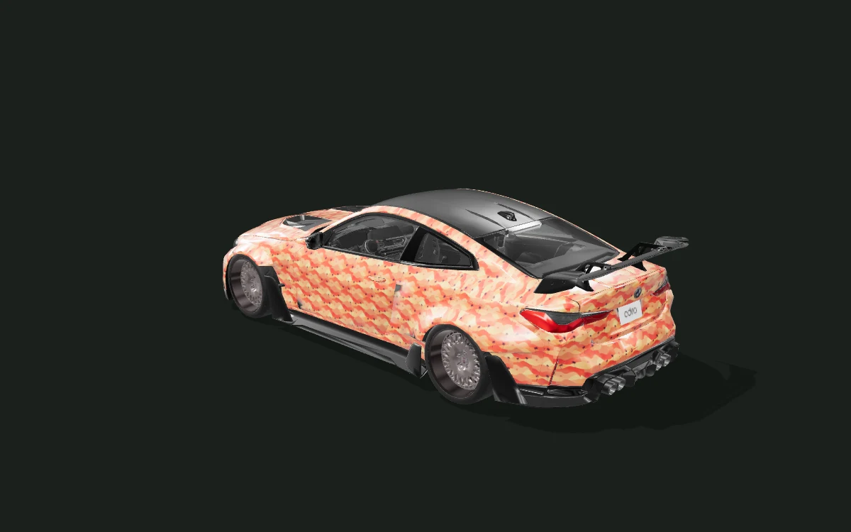 Dune Palms for BMW M4 — G82 · 2022 ADRO-kit study — Rear three-quarter view