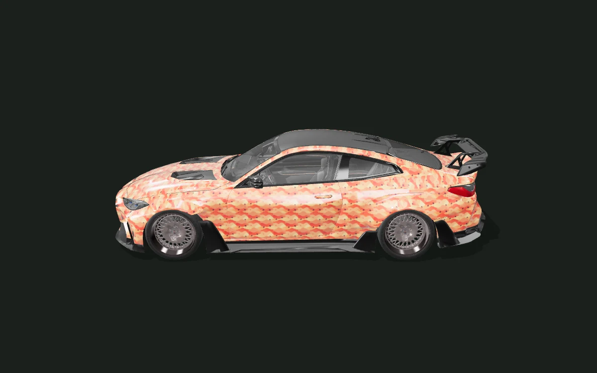 Dune Palms for BMW M4 — G82 · 2022 ADRO-kit study — Side profile