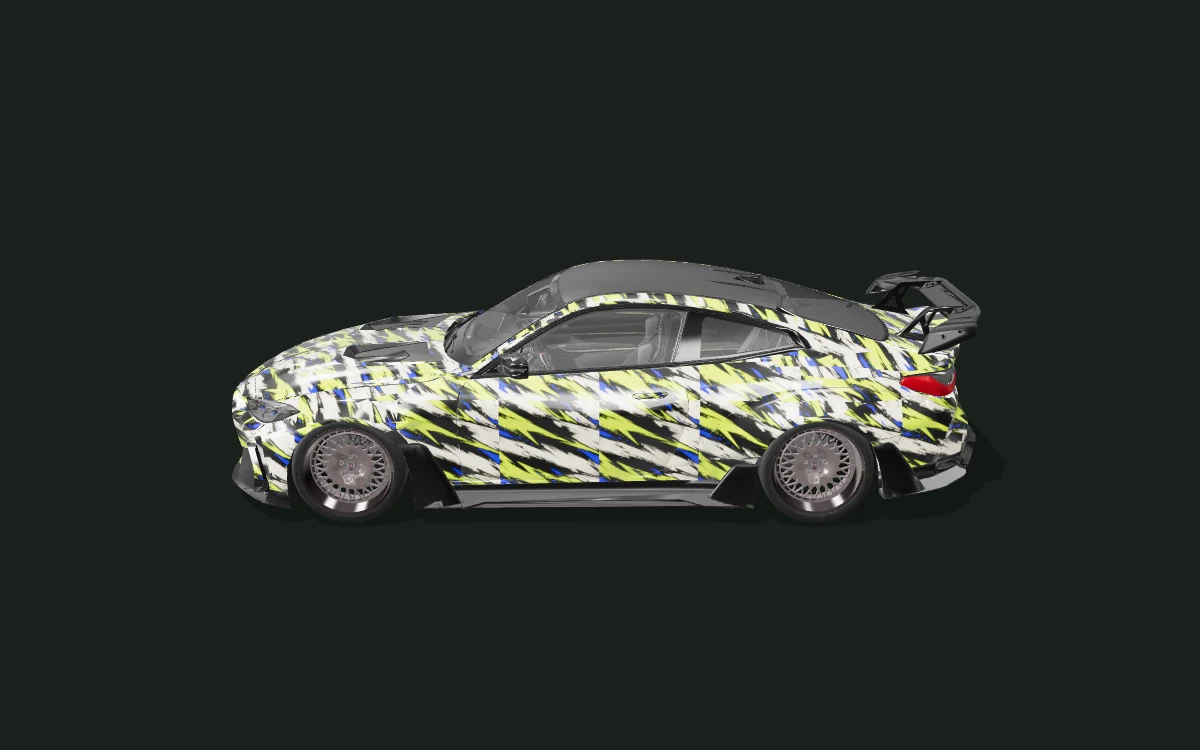 Volt Brush for BMW M4 — G82 · 2022 ADRO-kit study — Side profile