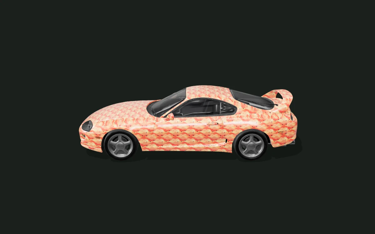 Dune Palms for Toyota Supra — Mk IV · 1994 body study — Side profile