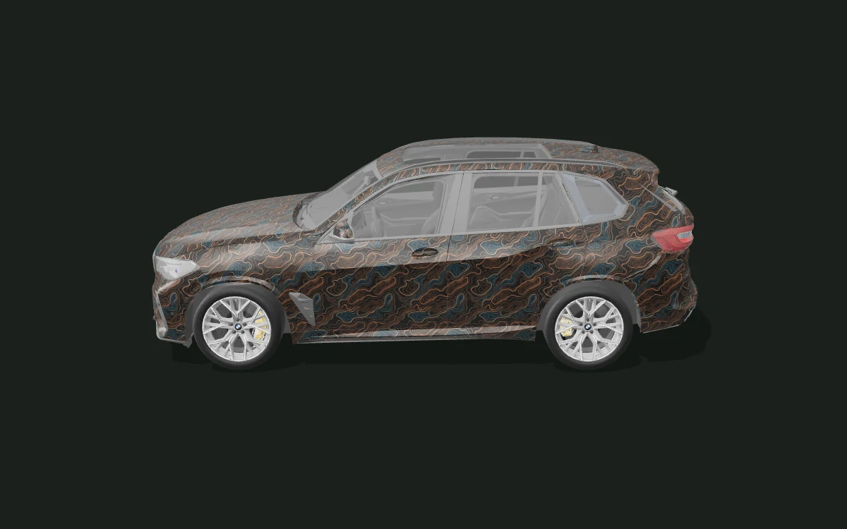 Copper Contours for BMW X5 — X5 M Competition · 2020 study — Side profile