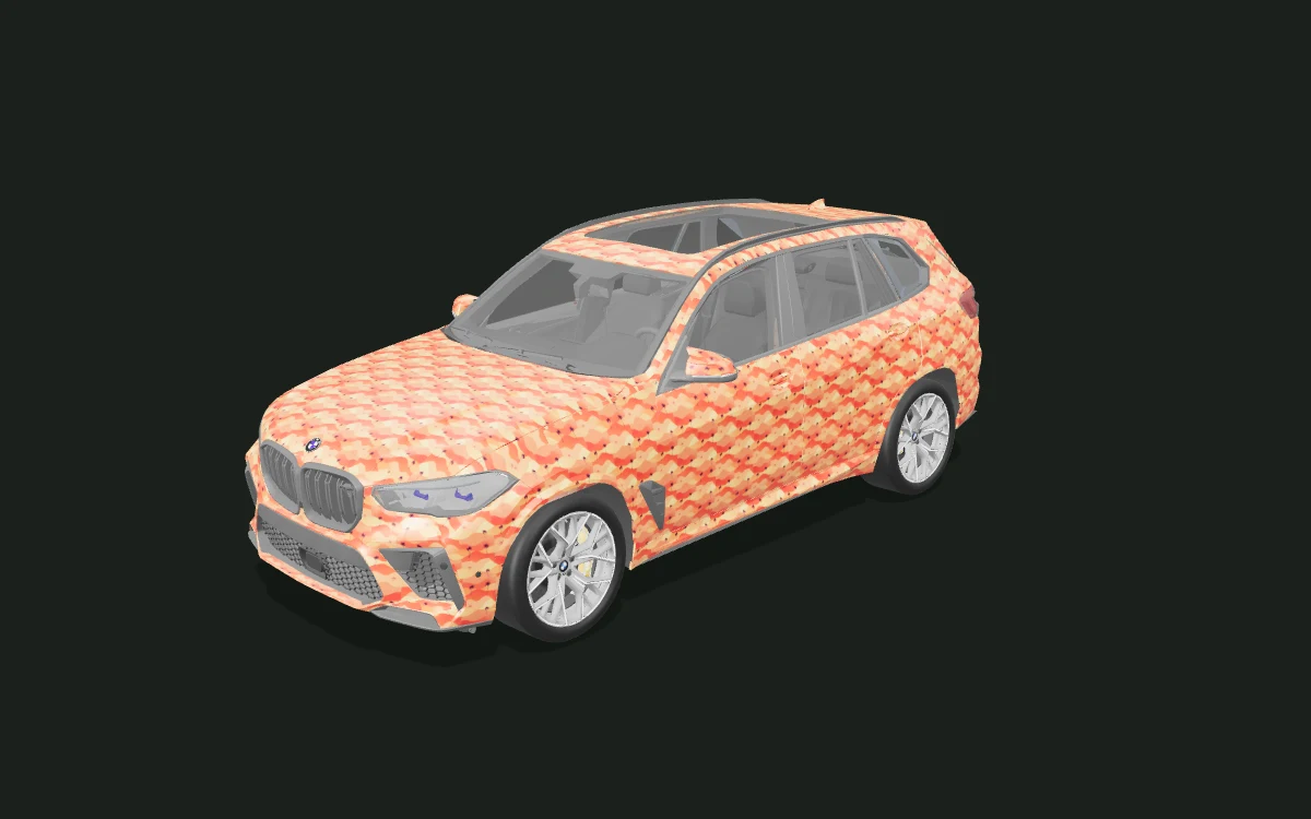 Dune Palms for BMW X5 — 3D model render — front three-quarter