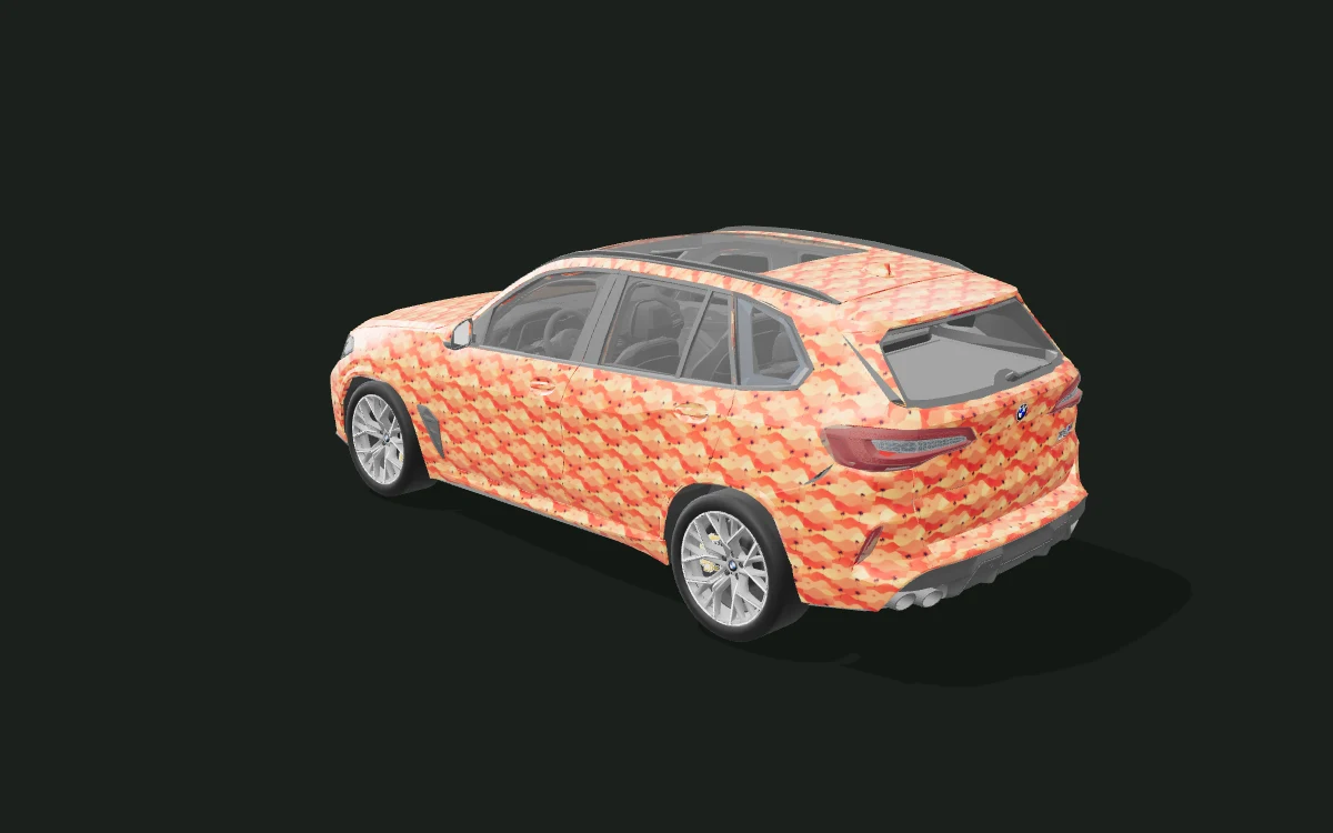 Dune Palms for BMW X5 — X5 M Competition · 2020 study — Rear three-quarter view