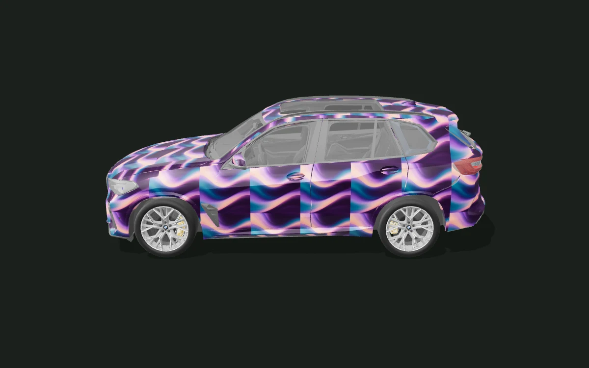 Plum Current for BMW X5 — X5 M Competition · 2020 study — Side profile