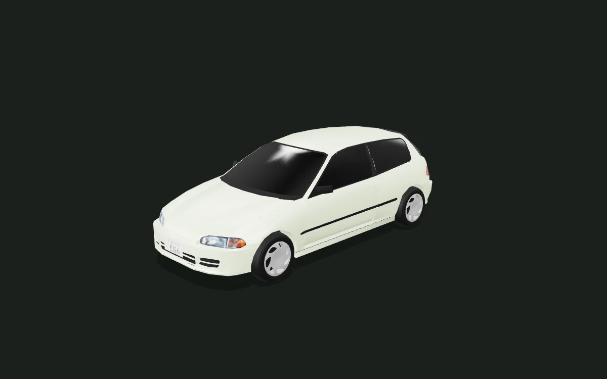 Honda Civic EG6 ハッチバック・1991 年参考モデル in the WrapPrism 3D preview