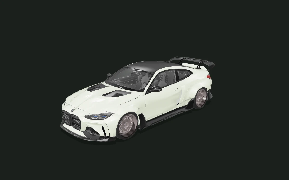 BMW M4 G82・2022 年 ADRO キット参考モデル in the WrapPrism 3D preview