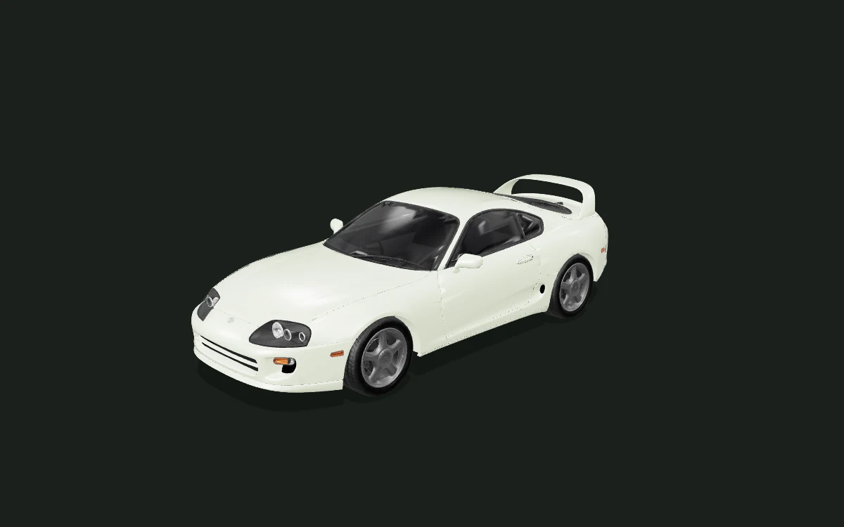 Toyota Supra Mk IV・1994年 ボディ参考モデル in the WrapPrism 3D preview